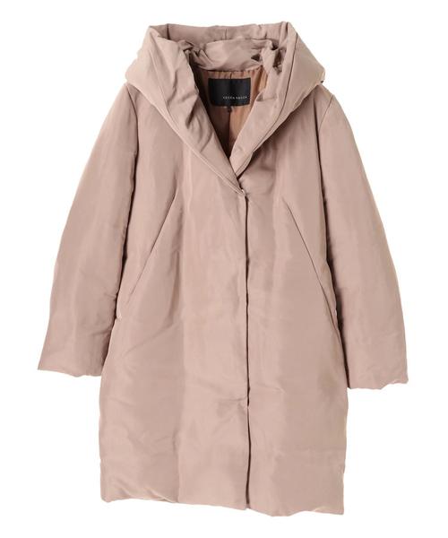 YECCA VECCA（イェッカヴェッカ）の「フーディー中綿コート（ピーコート・レディース・ブラック/ベージュ・FREE）」の4枚目の写真