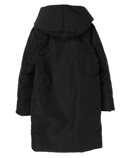 YECCA VECCA（イェッカヴェッカ）の「フーディー中綿コート（ピーコート・レディース・ブラック/ベージュ・FREE）」の5枚目の写真