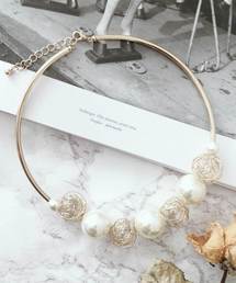 Cupid Heart | 【Cupid Heart】結婚式アクセサリー ワイヤーパールネックレス(ネックレス)