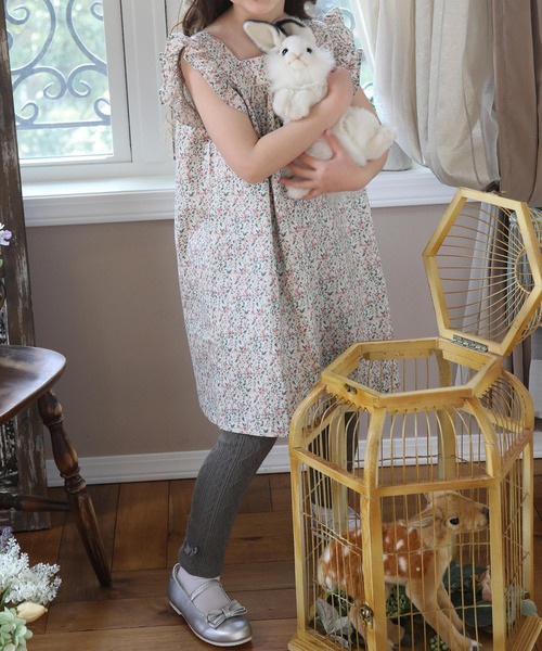 Catherine Cottage(キャサリンコテージ)の「ケーブルレギンス(レギンス/スパッツ・キッズ・ブラック/ネイビー/グレー/オフホワイト/ライラック/キナリ/ピンク/オリーブ・90/100/110/120/130/140/150)」の13枚目の写真