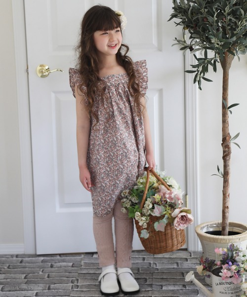 Catherine Cottage(キャサリンコテージ)の「ケーブルレギンス(レギンス/スパッツ・キッズ・ブラック/ネイビー/グレー/オフホワイト/ライラック/キナリ/ピンク/オリーブ・90/100/110/120/130/140/150)」の14枚目の写真