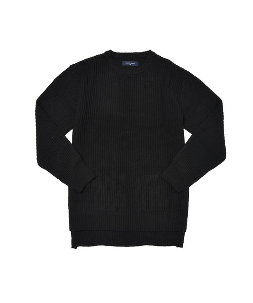 MinoriTY(マイノリティ)の「7G片畦ルーズシルエットヘムロングクルーネックニット(ニット/セーター・メンズ・ブラック/ブラウン/ワイン/ネイビー/グレー/ホワイト/オレンジ/ベージュ・L/M)」の20枚目の写真