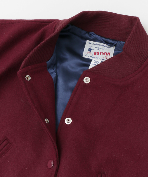URBAN RESEARCH DOORS(アーバンリサーチドアーズ)の「BUT WIN BUTWIN WOOL BLOUSON∴(ブルゾン・レディース・ネイビー/レッド・ONE)」の6枚目の写真