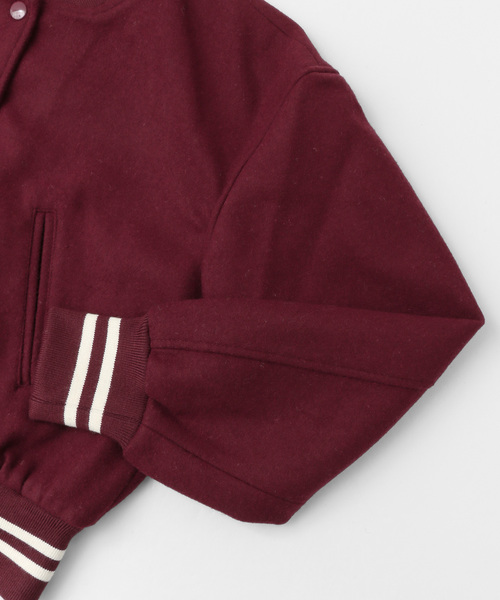 URBAN RESEARCH DOORS(アーバンリサーチドアーズ)の「BUT WIN BUTWIN WOOL BLOUSON∴(ブルゾン・レディース・ネイビー/レッド・ONE)」の3枚目の写真