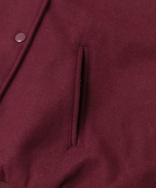 URBAN RESEARCH DOORS(アーバンリサーチドアーズ)の「BUT WIN BUTWIN WOOL BLOUSON∴(ブルゾン・レディース・ネイビー/レッド・ONE)」の7枚目の写真