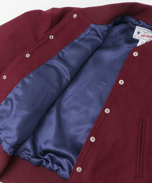 URBAN RESEARCH DOORS(アーバンリサーチドアーズ)の「BUT WIN BUTWIN WOOL BLOUSON∴(ブルゾン・レディース・ネイビー/レッド・ONE)」の4枚目の写真