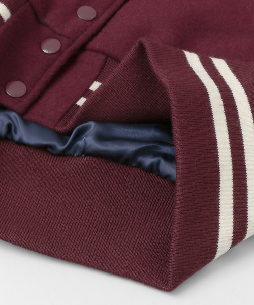 URBAN RESEARCH DOORS(アーバンリサーチドアーズ)の「BUT WIN BUTWIN WOOL BLOUSON∴(ブルゾン・レディース・ネイビー/レッド・ONE)」の9枚目の写真