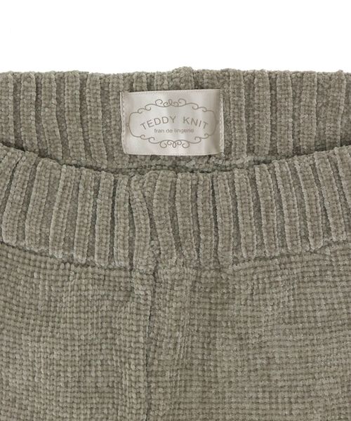 fran de lingerie(フランデランジェリー)の「teddy knit テディニット ケーブル編みショートパンツ(ルームウェア/パジャマ・レディース・オフホワイト/ピンク/モカ・M-L)」の9枚目の写真