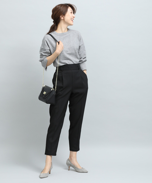 VIS(ビス)の「メタル付裏起毛テーパードパンツ(その他パンツ・レディース・ブラック/ブラック系その他/グレー/ブラウン・S/M/L)」の12枚目の写真