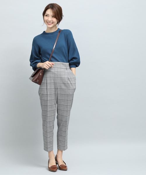VIS(ビス)の「メタル付裏起毛テーパードパンツ(その他パンツ・レディース・ブラック/ブラック系その他/グレー/ブラウン・S/M/L)」の5枚目の写真