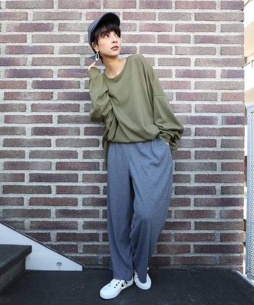 classicalelf(クラシカルエルフ)の「タックリブニット ワイドパンツ(その他パンツ・レディース・ブラック/グレー/アイボリー・SMALL/MEDIUM/LARGE/X-LARGE)」の18枚目の写真