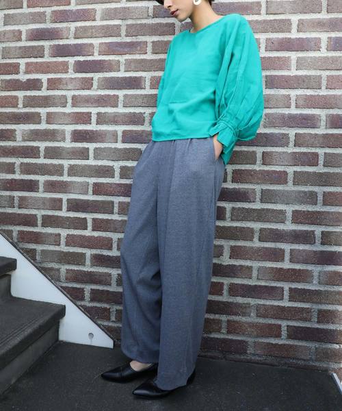 classicalelf(クラシカルエルフ)の「タックリブニット ワイドパンツ(その他パンツ・レディース・ブラック/グレー/アイボリー・SMALL/MEDIUM/LARGE/X-LARGE)」の15枚目の写真