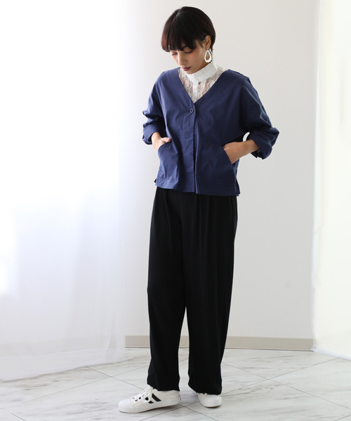 classicalelf(クラシカルエルフ)の「タックリブニット ワイドパンツ(その他パンツ・レディース・ブラック/グレー/アイボリー・SMALL/MEDIUM/LARGE/X-LARGE)」の7枚目の写真