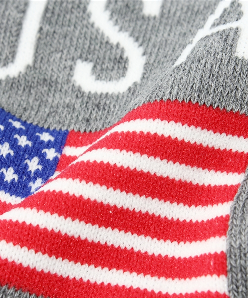 ROSTER SOX(ロスターソックス)の「日本製 男女兼用 ロスターソックス ROSTER SOX FLAG USA(ソックス/靴下・メンズ・ホワイト/グレー/ネイビー・27cm)」の6枚目の写真