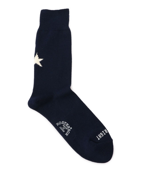 ROSTER SOX（ロスターソックス）の「ROSTER SOX: STAR by X ソックス（ソックス/靴下・メンズ・ホワイト/ブラック/ネイビー/グレー/ブラウン・ONE SIZE）」の5枚目の写真