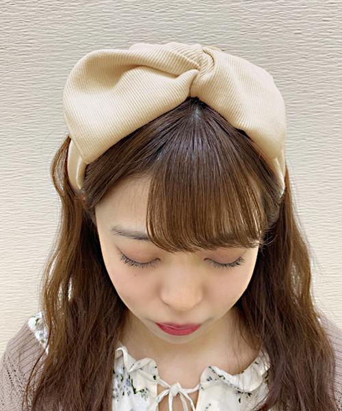 apres jour（アプレジュール）の「【apres jour×ARIAZ】BIGリボンリブターバン（ヘアバンド・レディース・ブラック/アイボリー/モカ/ダークブラウン・FREE）」の19枚目の写真