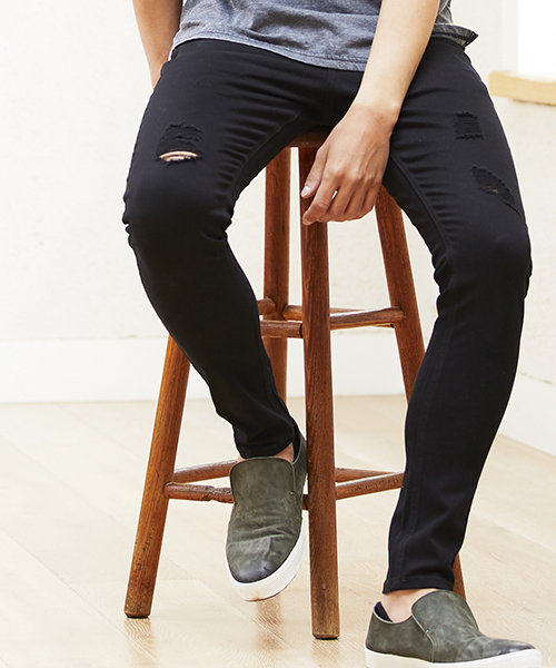 CAMBIO(カンビオ)の「mp7006-Grange Stretch Skinny Denim Pants スキニーデニムパンツ(デニムパンツ・メンズ・ライトグレー/ブラック/グレー・S/M/L)」の6枚目の写真