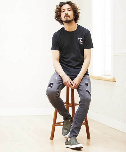 CAMBIO(カンビオ)の「mp7006-Grange Stretch Skinny Denim Pants スキニーデニムパンツ(デニムパンツ・メンズ・ライトグレー/ブラック/グレー・S/M/L)」の10枚目の写真