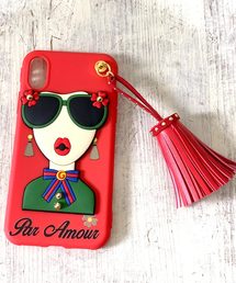 c.u.l（シーユーエル）の「【c.u.l】クレイジーガール スタッズ タッセル アイフォンケース iPhoneカバー ipc87（スマホケース/カバー）」