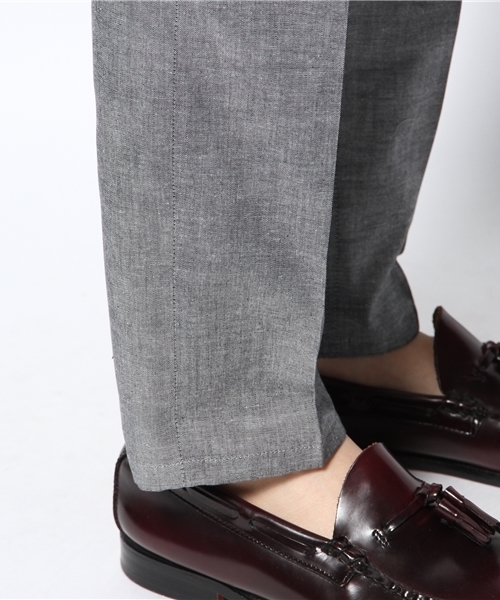 BEAMS LIGHTS Men's（ビームスライツ メンズ）の「○BEAMS LIGHTS with MIC*ITAYA / シャンブレー5ポケットパンツ（スラックス・メンズ・グレー・SMALL/MEDIUM/LARGE）」の7枚目の写真