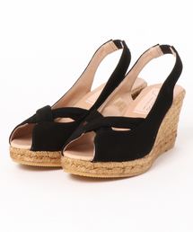 IENA | GAIMO オープントゥウエッジサンダル(サンダル)