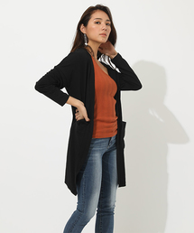 AZUL by moussy LADYS�i�A�Y�[���o�C�}�E�W�[���f�B�X�j�́uICE CLEAN LOOSE CARDIGAN/�A�C�X�N���[�����[�Y�t�B�b�g�J�[�f�B�K���i�J�[�f�B�K���j�v