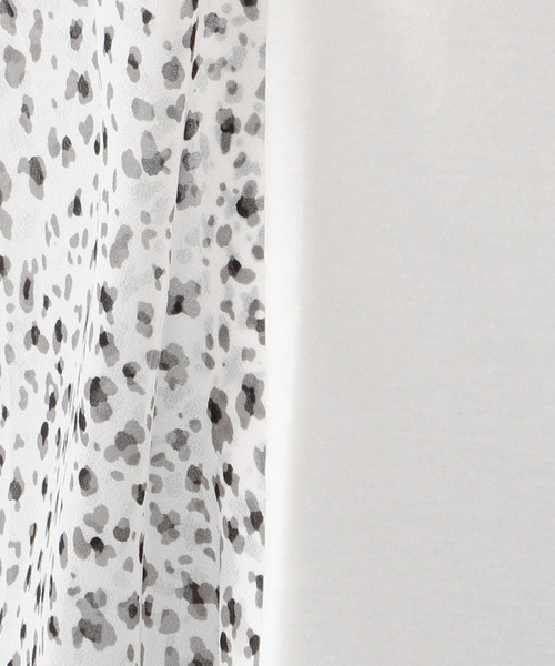 A/C DESIGN BY ALPHA CUBIC（エーシーデザインバイアルファキュービック）の「【COOLER TOUCHシリーズ】フロントシフォンプルオーバー（Tシャツ/カットソー・レディース・ブラック/ネイビー/ホワイト・L size/M size）」の16枚目の写真