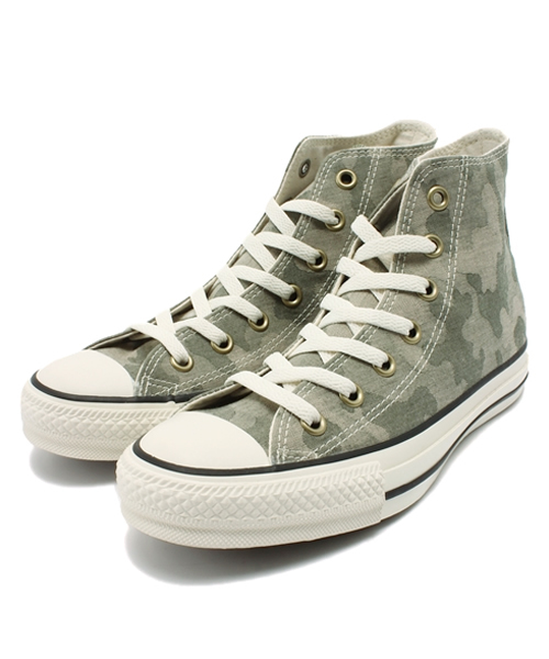 CONVERSE(コンバース)の「ALL STAR JACQUARDCAMO HI/オールスター ジャガードカモ HI(スニーカー・メンズ・カーキ/ベージュ/ネイビー・5.5/3.5/9.5/6/9/11.5/8.5/6.5/7.5/3/4/10.5/4.5/7/8/5)」の2枚目の写真