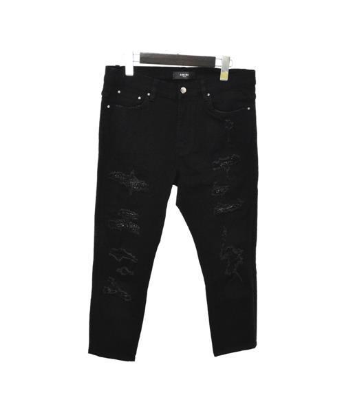 大人気✨AMIRI ダメージスキニーデニム ブラック