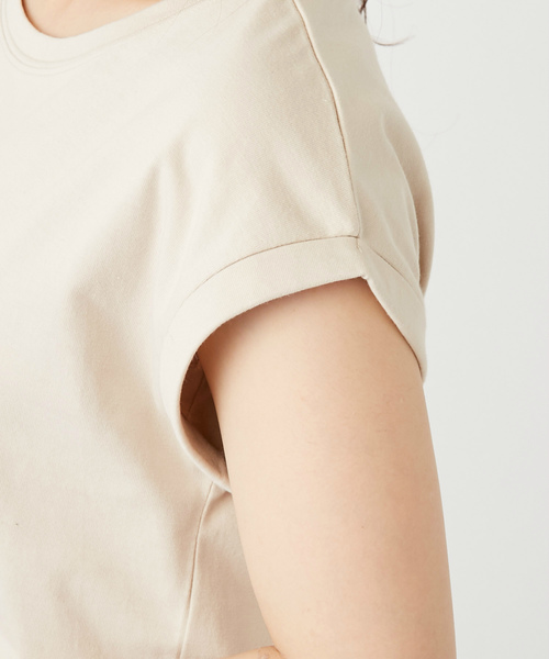 OLIVE des OLIVE(オリーブデオリーブ)の「3段ロゴ刺繍Tシャツ(Tシャツ/カットソー・レディース・ベージュ/オフホワイト/ピンク系その他/スミクロ・FREE)」の10枚目の写真