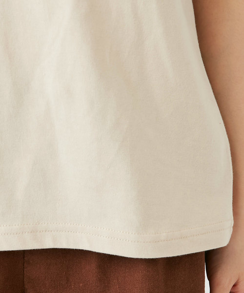 OLIVE des OLIVE(オリーブデオリーブ)の「3段ロゴ刺繍Tシャツ(Tシャツ/カットソー・レディース・ベージュ/オフホワイト/ピンク系その他/スミクロ・FREE)」の11枚目の写真