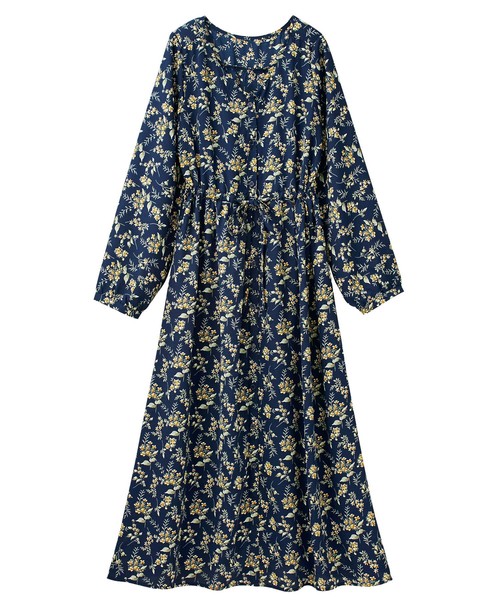 GeeRA(ジーラ)の「プリントロングワンピース(ワンピース・レディース・ネイビー/その他/ブラック・X-LARGE/SMALL/MEDIUM/LARGE)」の6枚目の写真