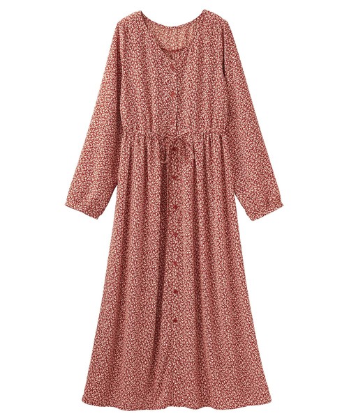 GeeRA(ジーラ)の「プリントロングワンピース(ワンピース・レディース・ネイビー/その他/ブラック・X-LARGE/SMALL/MEDIUM/LARGE)」の8枚目の写真