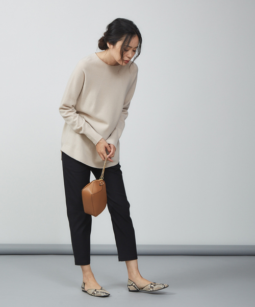 qualite（カリテ）の「クロップドストレッチスリムパンツ（その他パンツ・レディース・ライトグレー/ブラック/グリーン・40/38/36/34）」の13枚目の写真