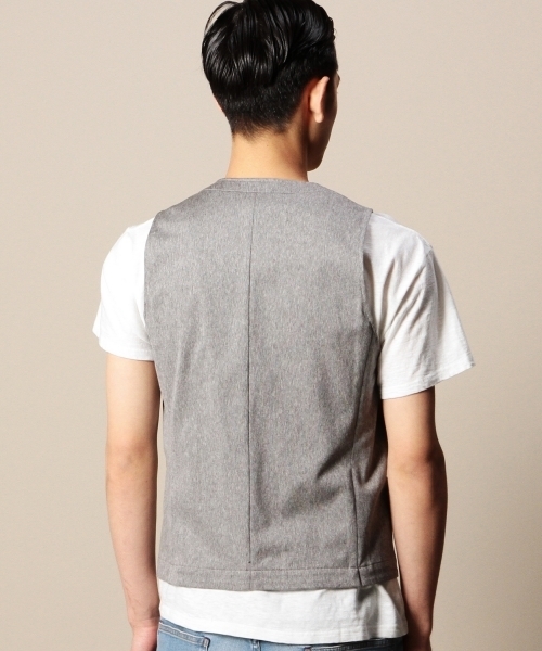 BEAUTY&YOUTH UNITED ARROWS（ビューティーアンドユースユナイテッドアローズ）の「BY ラッセル シルケット ジレ（ベスト・メンズ・グレー/ネイビー・MEDIUM/SMALL/LARGE/X-LARGE）」の9枚目の写真