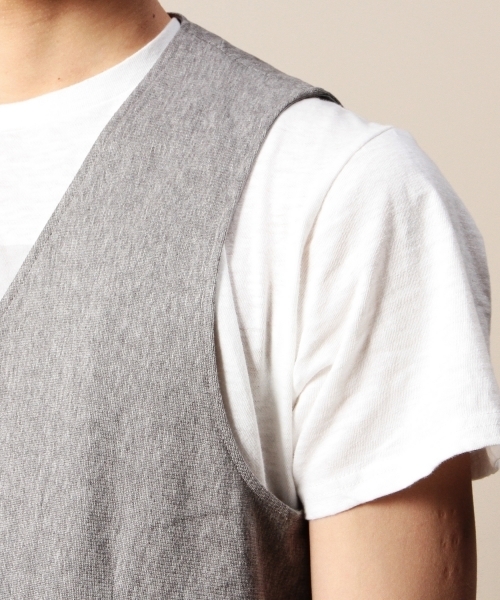 BEAUTY&YOUTH UNITED ARROWS（ビューティーアンドユースユナイテッドアローズ）の「BY ラッセル シルケット ジレ（ベスト・メンズ・グレー/ネイビー・MEDIUM/SMALL/LARGE/X-LARGE）」の11枚目の写真