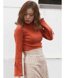 dazzlin | フレアスリーブリブタートルプルオーバー(ニット/セーター)
