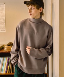 オーバーサイズ ミラノリブタートルニットセーター EMMA CLOTHES