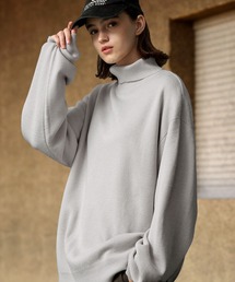 EMMA CLOTHES | オーバーサイズミラノリブタートルニットセーター 2021-2022WINTER(EMMA CLOTHES)(ニット/セーター)