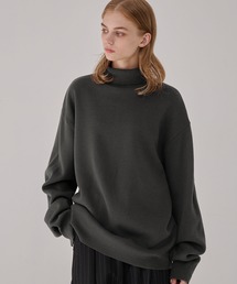 レディースのニット/セーター（グレー/灰色系・タートルネック