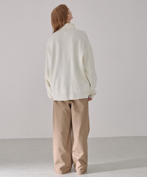 セール】オーバーサイズ ミラノリブタートルニットセーター EMMA