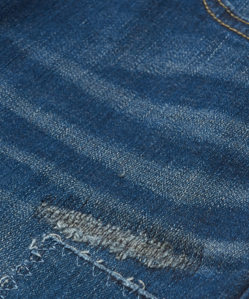 5351 POUR LES HOMMES(ゴーサンゴーイチプールオム)の「コラージュリメイクスキニーデニム(デニムパンツ・メンズ・ブラック/インディゴブルー・46/48/44)」の8枚目の写真