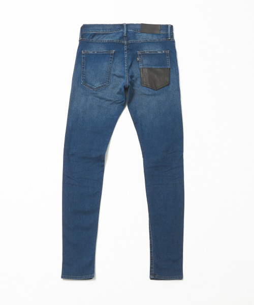 5351 POUR LES HOMMES(ゴーサンゴーイチプールオム)の「コラージュリメイクスキニーデニム(デニムパンツ・メンズ・ブラック/インディゴブルー・46/48/44)」の11枚目の写真