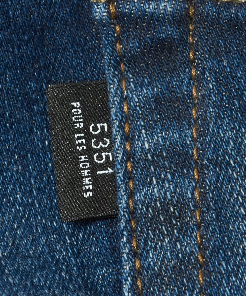 5351 POUR LES HOMMES(ゴーサンゴーイチプールオム)の「コラージュリメイクスキニーデニム(デニムパンツ・メンズ・ブラック/インディゴブルー・46/48/44)」の14枚目の写真