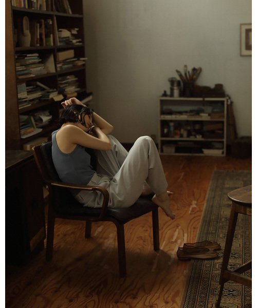 TODAYFUL(トゥデイフル)の「リブコットンタンクトップ(タンクトップ・レディース・オリーブ/ブルー/ラベンダー/ベージュ系その他/キナリ・FREE)」の16枚目の写真