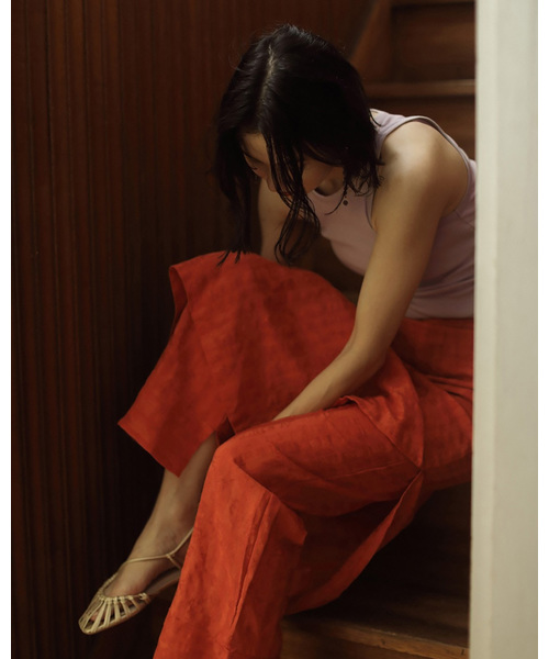 TODAYFUL(トゥデイフル)の「リブコットンタンクトップ(タンクトップ・レディース・オリーブ/ブルー/ラベンダー/ベージュ系その他/キナリ・FREE)」の13枚目の写真