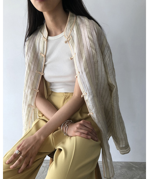 TODAYFUL(トゥデイフル)の「リブコットンタンクトップ(タンクトップ・レディース・オリーブ/ブルー/ラベンダー/ベージュ系その他/キナリ・FREE)」の9枚目の写真