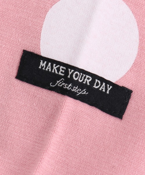 MAKE YOUR DAY(メイクユアデイ)の「ドロップショルダードットロンパース(ロンパース・キッズ・ベージュ/ピンク/カーキ/ブラウン・80/70)」の12枚目の写真