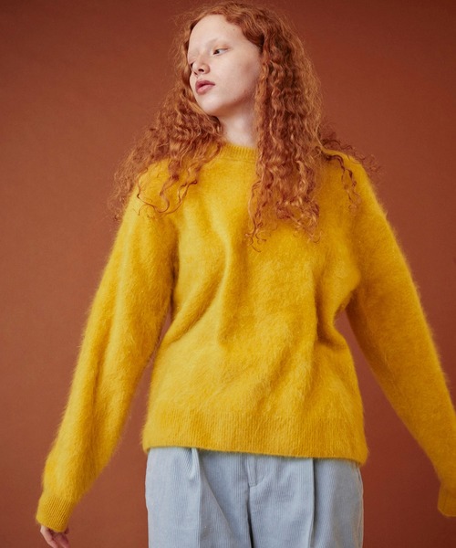 MAISON SPECIAL(メゾンスペシャル)の「◎GISELe&VERY 2月号掲載:ファーカシミヤクルーニットセーター【MAISON SPECIAL/メゾンスペシャル】(ニット/セーター・レディース・ベージュ/ピンク/イエロー/キナリ・FREE)」の1枚目の写真
