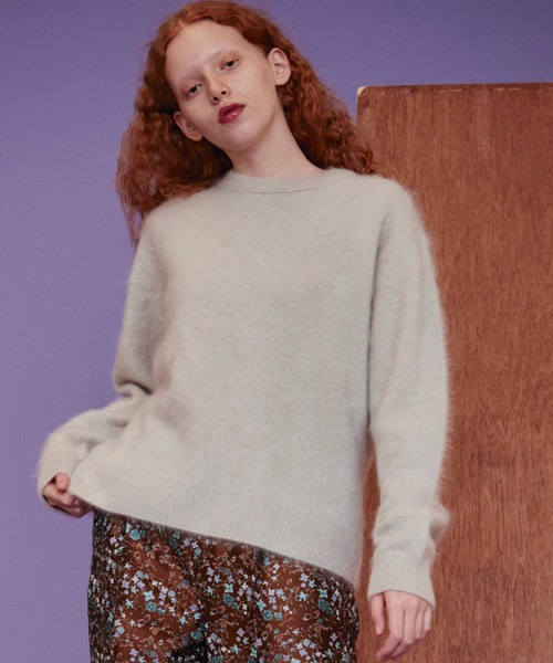 MAISON SPECIAL(メゾンスペシャル)の「◎GISELe&VERY 2月号掲載:ファーカシミヤクルーニットセーター【MAISON SPECIAL/メゾンスペシャル】(ニット/セーター・レディース・ベージュ/ピンク/イエロー/キナリ・FREE)」の2枚目の写真
